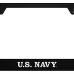 U.S. Navy Cut-Out Frame - Laser Etched Black