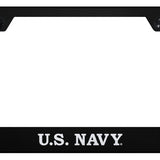 U.S. Navy Cut-Out Frame - Laser Etched Black