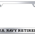 U.S. Navy Retired Cut-Out Frame - Laser Etched Mirrored