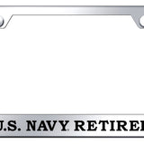 U.S. Navy Retired Cut-Out Frame - Laser Etched Mirrored