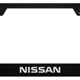 Nissan Cut-Out Frame - Laser Etched Black