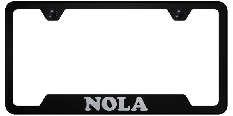 NOLA Cut-Out Frame - Laser Etched Black