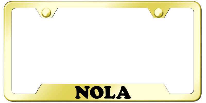 NOLA Cut-Out Frame - Laser Etched Gold