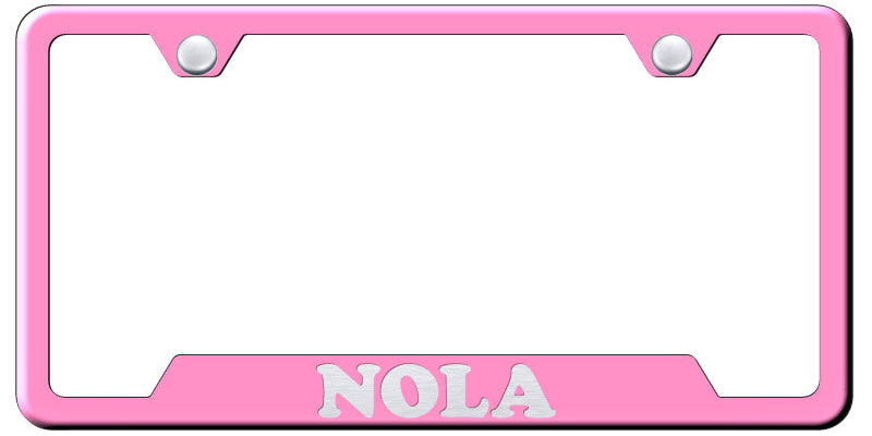 NOLA Cut-Out Frame - Laser Etched Pink