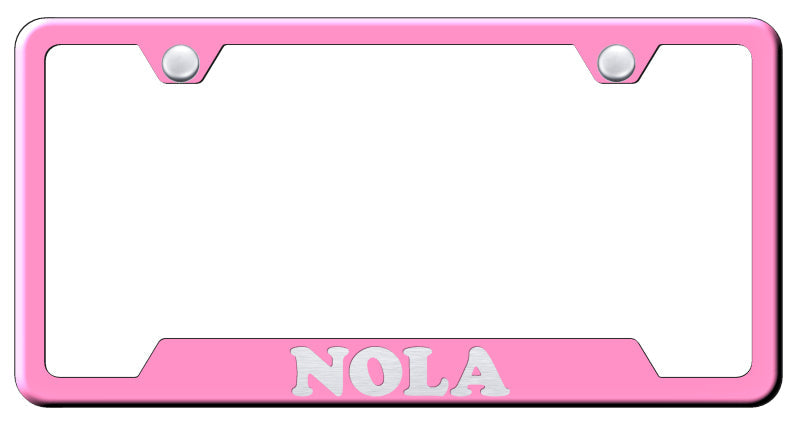 NOLA Cut-Out Frame - Laser Etched Pink