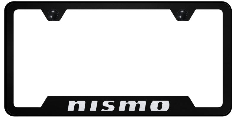 Nismo Cut-Out Frame - Laser Etched Black