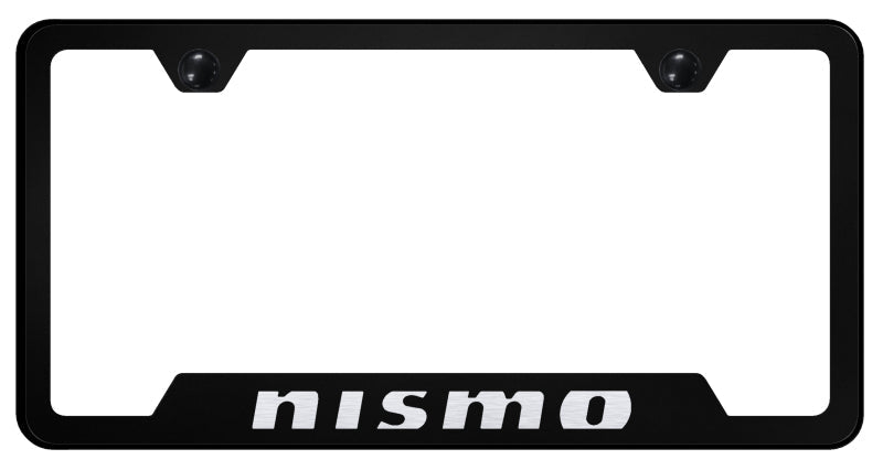 Nismo Cut-Out Frame - Laser Etched Black
