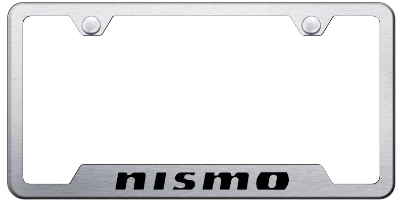 Nismo Cut-Out Frame - Laser Etched Brushed