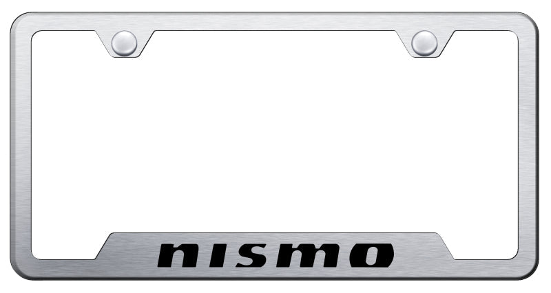 Nismo Cut-Out Frame - Laser Etched Brushed