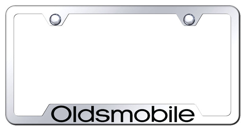 Oldsmobile Cut-Out Frame - Laser Etched Mirrored