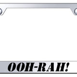 OOH-RAH! Cut-Out Frame - Laser Etched Mirrored