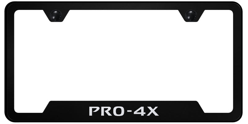 Pro-4X Cut-Out Frame - Laser Etched Black