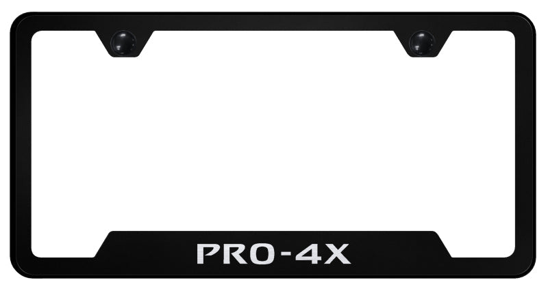 Pro-4X Cut-Out Frame - Laser Etched Black