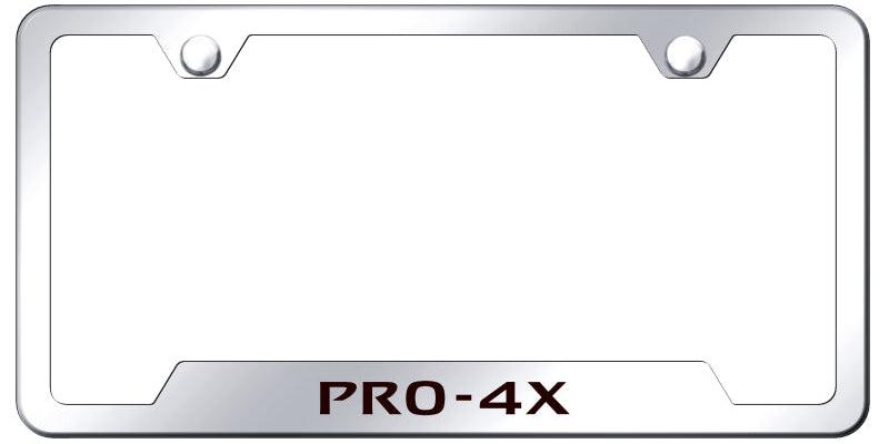 Pro-4X Cut-Out Frame - Laser Etched Mirrored