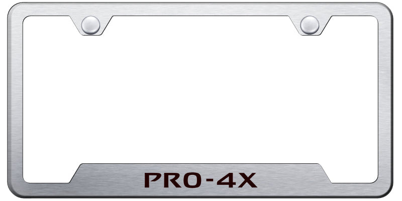 Pro-4X Cut-Out Frame - Laser Etched Brushed