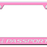 Passport Cut-Out Frame - Laser Etched Pink