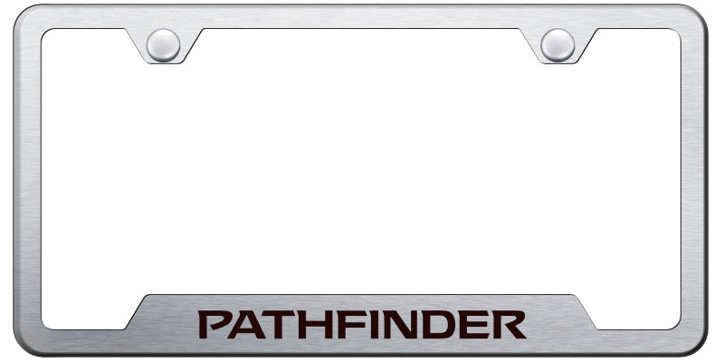 Pathfinder Cut-Out Frame - Laser Etched Brushed