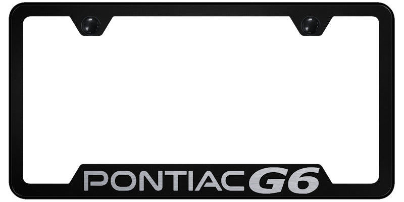 Pontiac G6 Cut-Out Frame - Laser Etched Black