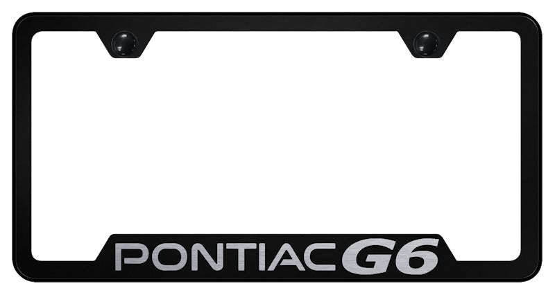 Pontiac G6 Cut-Out Frame - Laser Etched Black