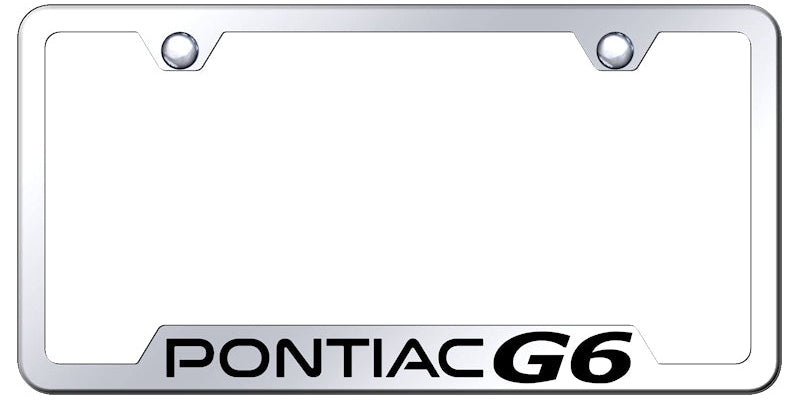 Pontiac G6 Cut-Out Frame - Laser Etched Mirrored