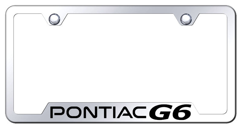 Pontiac G6 Cut-Out Frame - Laser Etched Mirrored