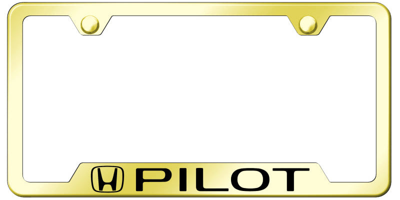 Pilot Cut-Out Frame - Laser Etched Gold