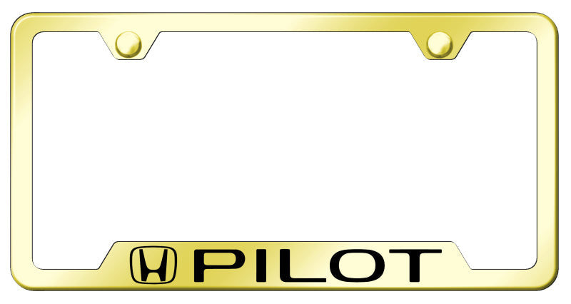 Pilot Cut-Out Frame - Laser Etched Gold