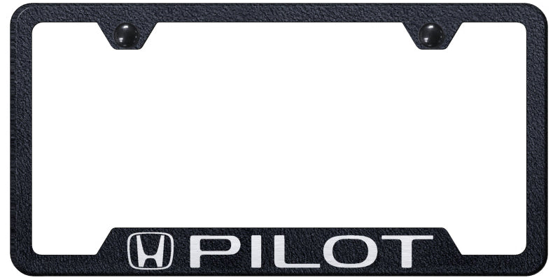 Pilot Cut-Out Frame - Laser Etched Rugged Black