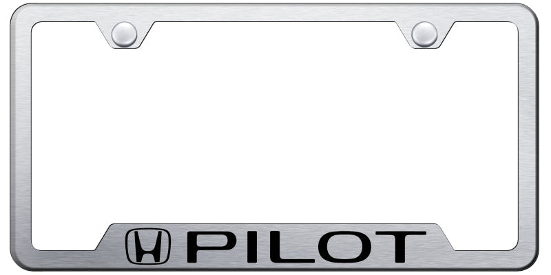 Pilot Cut-Out Frame - Laser Etched Brushed