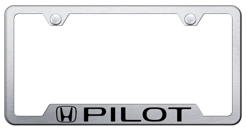 Pilot Cut-Out Frame - Laser Etched Brushed