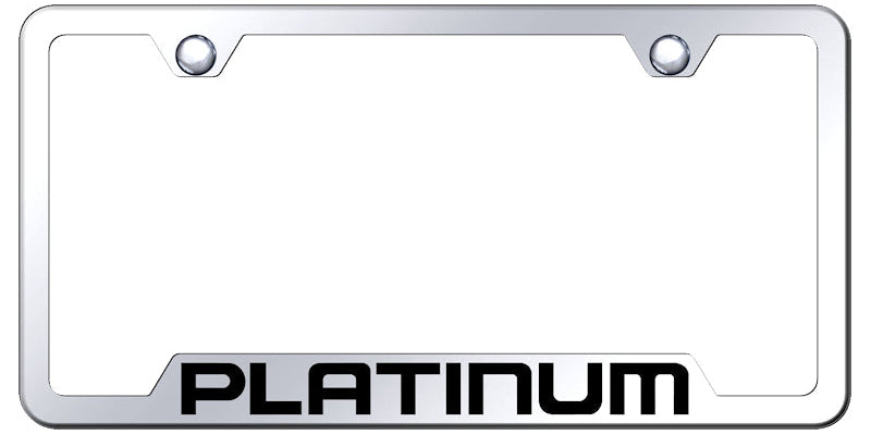 Platinum Cut-Out Frame - Laser Etched Mirrored