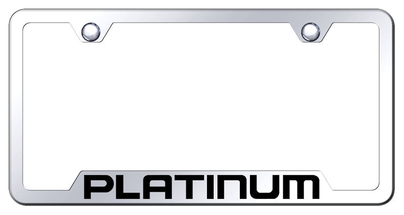 Platinum Cut-Out Frame - Laser Etched Mirrored