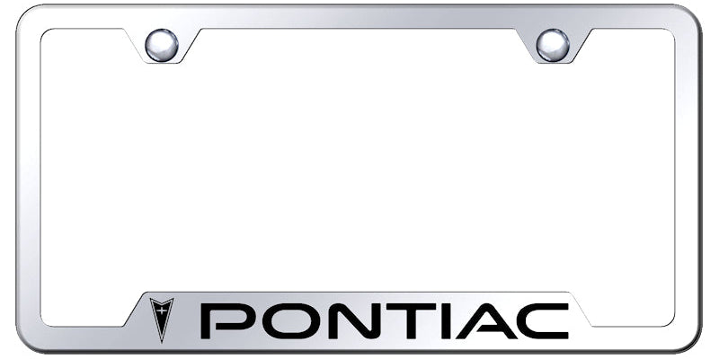 Pontiac Cut-Out Frame - Laser Etched Mirrored