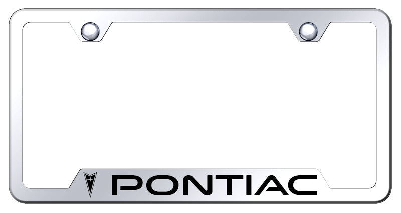 Pontiac Cut-Out Frame - Laser Etched Mirrored