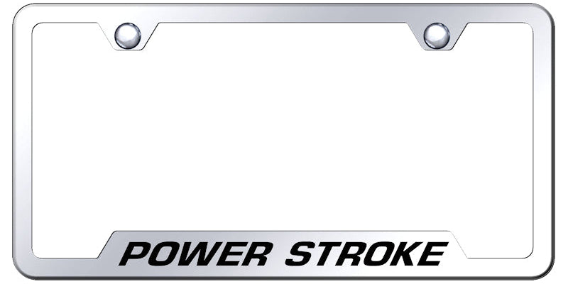 Powerstroke Cut-Out Frame - Laser Etched Mirrored