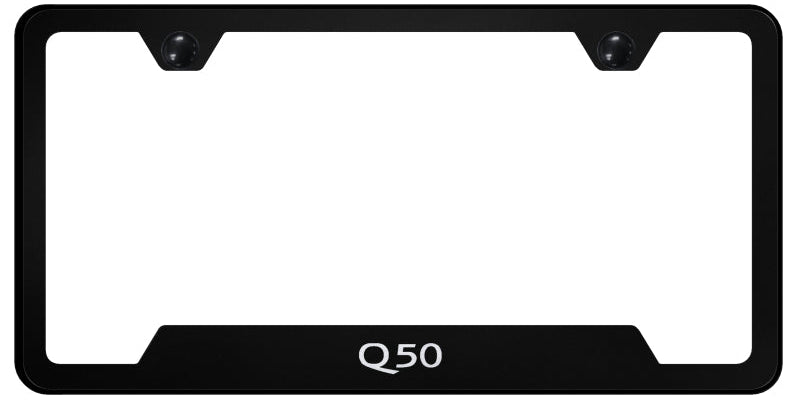 Q50 Cut-Out Frame - Laser Etched Black