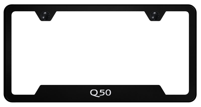 Q50 Cut-Out Frame - Laser Etched Black