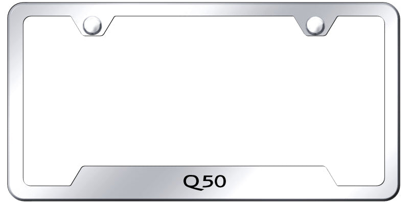 Q50 Cut-Out Frame - Laser Etched Mirrored