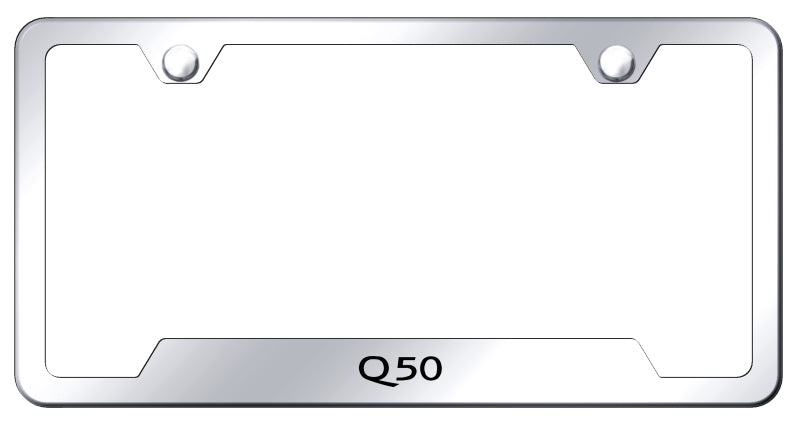 Q50 Cut-Out Frame - Laser Etched Mirrored