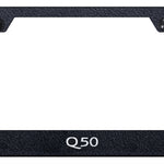 Q50 Cut-Out Frame - Laser Etched Rugged Black