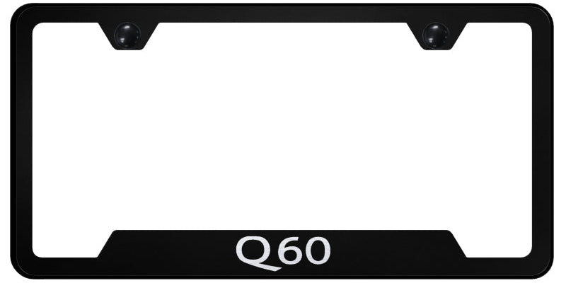 Q60 Cut-Out Frame - Laser Etched Black