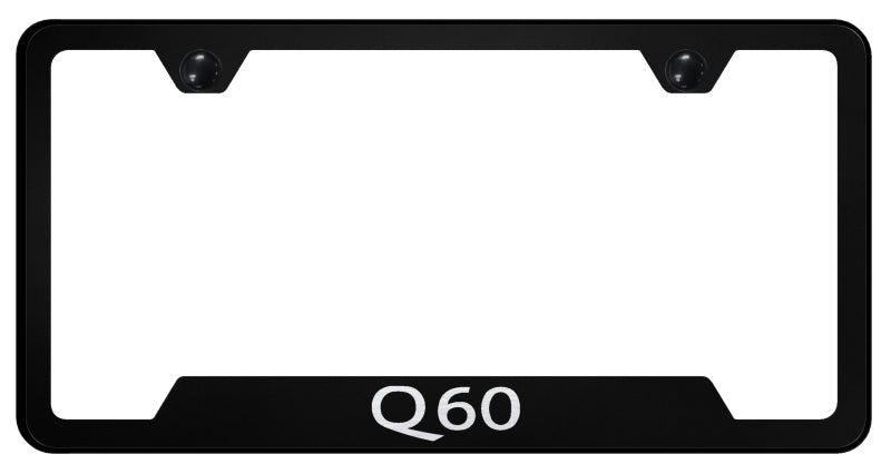 Q60 Cut-Out Frame - Laser Etched Black