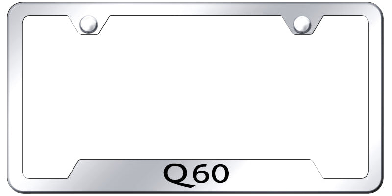 Q60 Cut-Out Frame - Laser Etched Mirrored