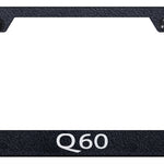 Q60 Cut-Out Frame - Laser Etched Rugged Black