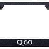 Q60 Cut-Out Frame - Laser Etched Rugged Black