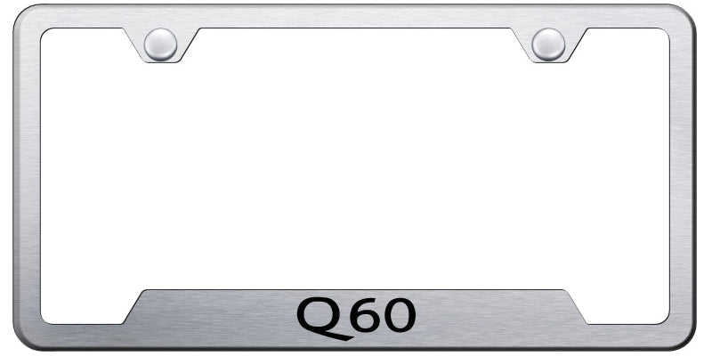 Q60 Cut-Out Frame - Laser Etched Brushed