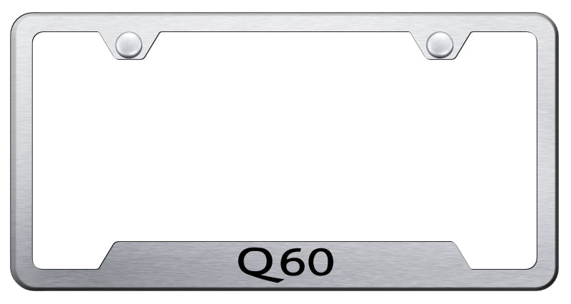 Q60 Cut-Out Frame - Laser Etched Brushed