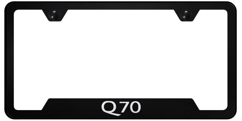 Q70 Cut-Out Frame - Laser Etched Black