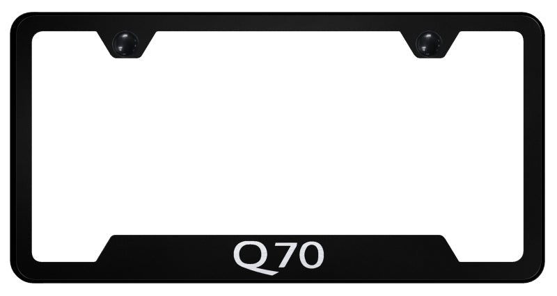 Q70 Cut-Out Frame - Laser Etched Black