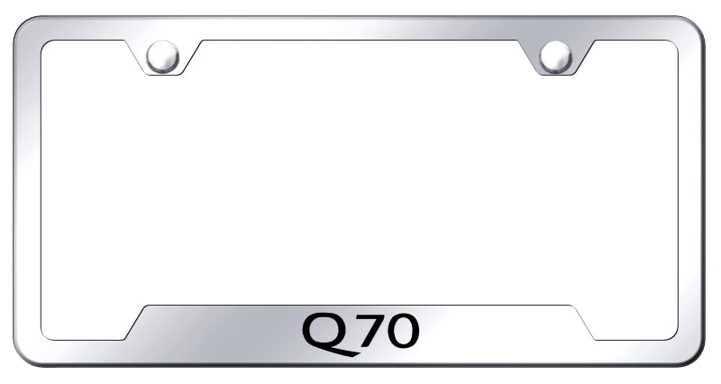 Q70 Cut-Out Frame - Laser Etched Mirrored